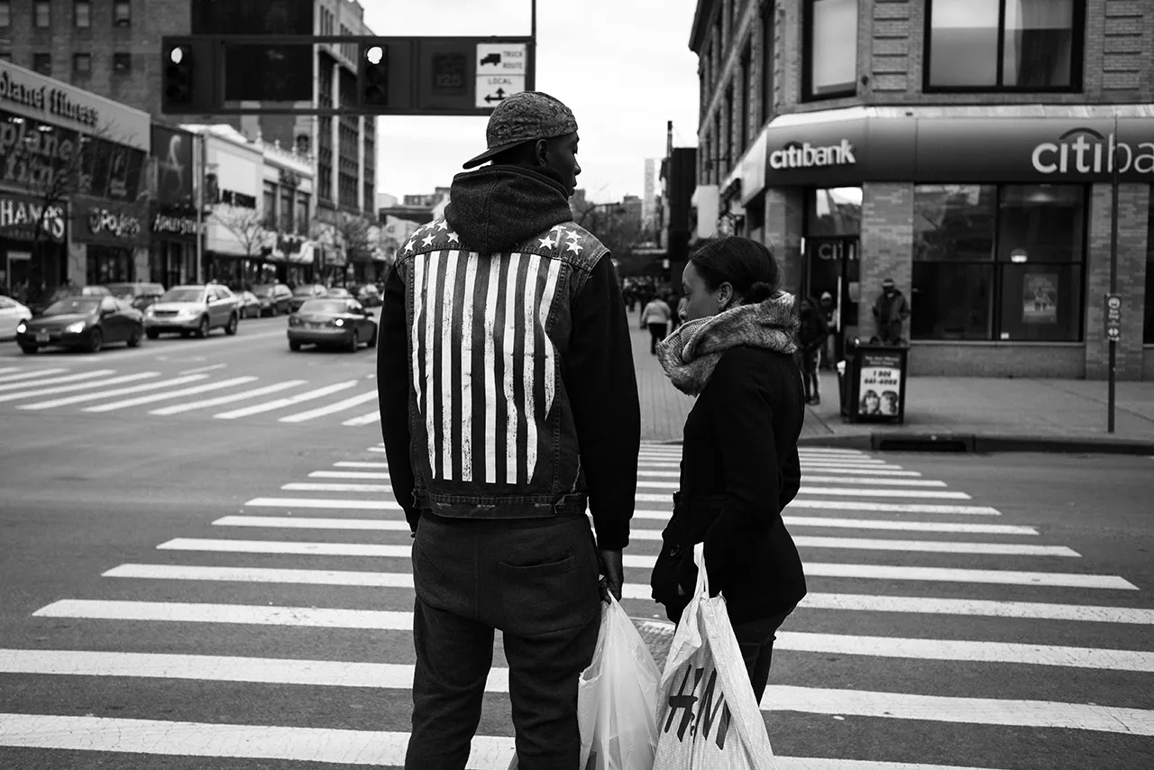 Black and white photo of stripes